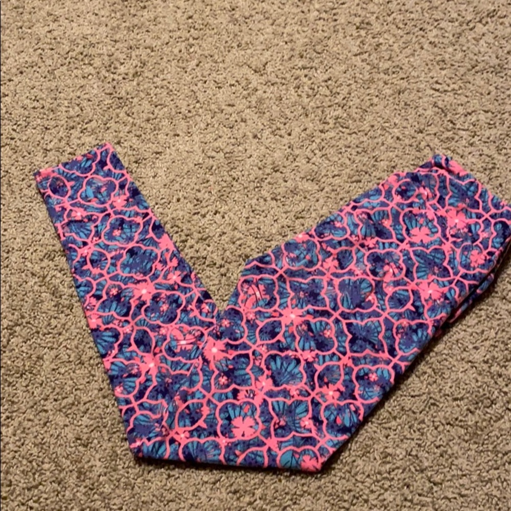 LuLaRoe flower pattern leggings